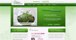 Desktop Screenshot of greenpharma.com