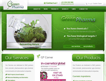 Tablet Screenshot of greenpharma.com